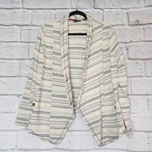 SATURDAY SUNDAY Anthropologie Cardigan Striped Open Long Sleeve Size Medium
